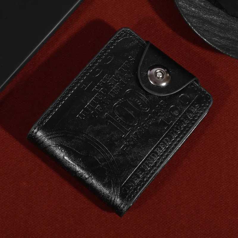 Mens Wallets With 100 US Dollar PatternWallet Male Leather Walet Photo Card HolderFashion Large Capacity Wallet Purse BagT251119