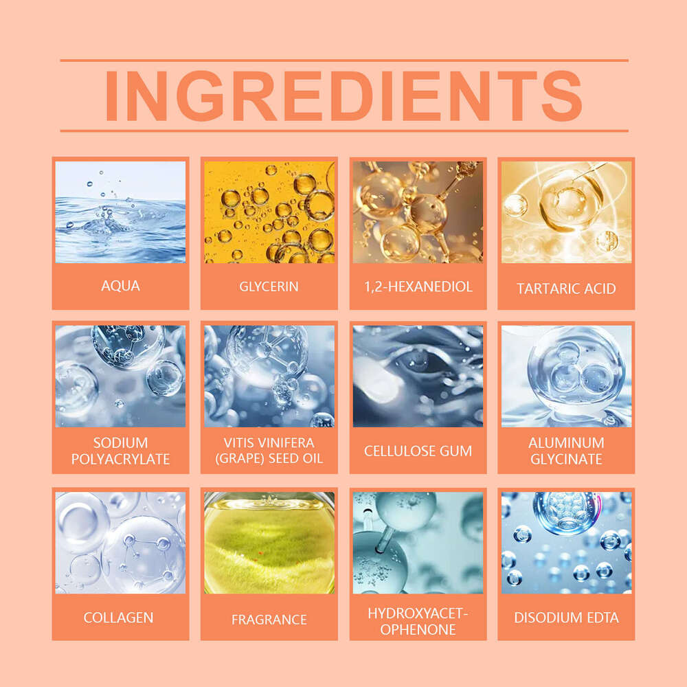 Hoygi Collagen Box Nourishing Hydrating Delicate Bright Skin Elastic and Moisturizing Mask