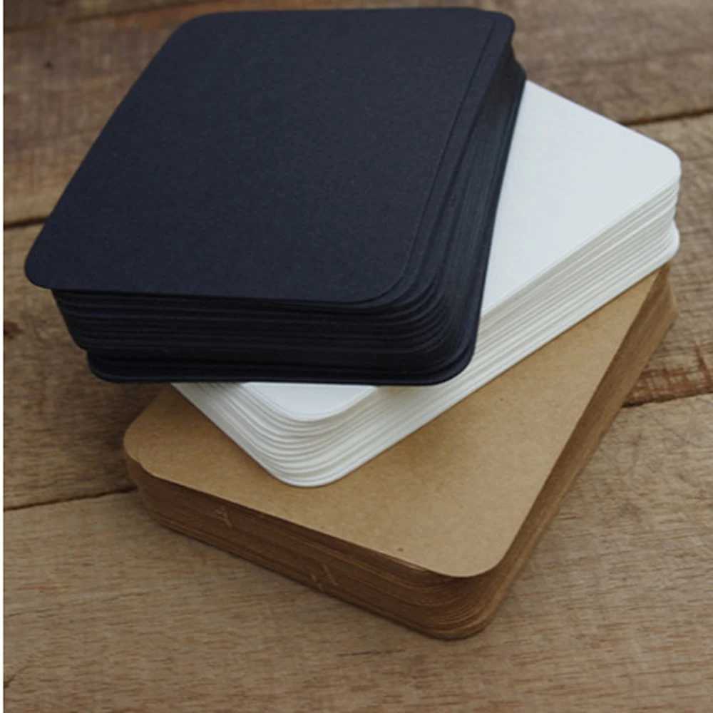 100Pcs 539cm Blank Card For Business Cards For Message And Book Name Blank Cards For Business Card Message Cards 300gsm G251119