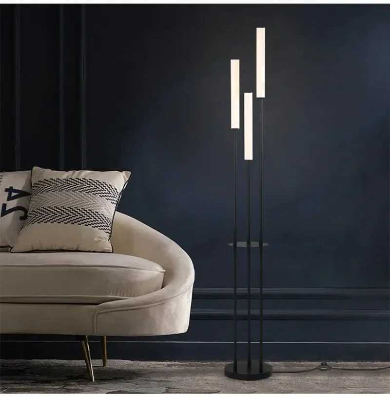 2025 Modern LED Shelf Floor Lamp Storage Standing Lighting Dimmable Floor Lamp Indoor with Remote Control for Home Decoration M251119