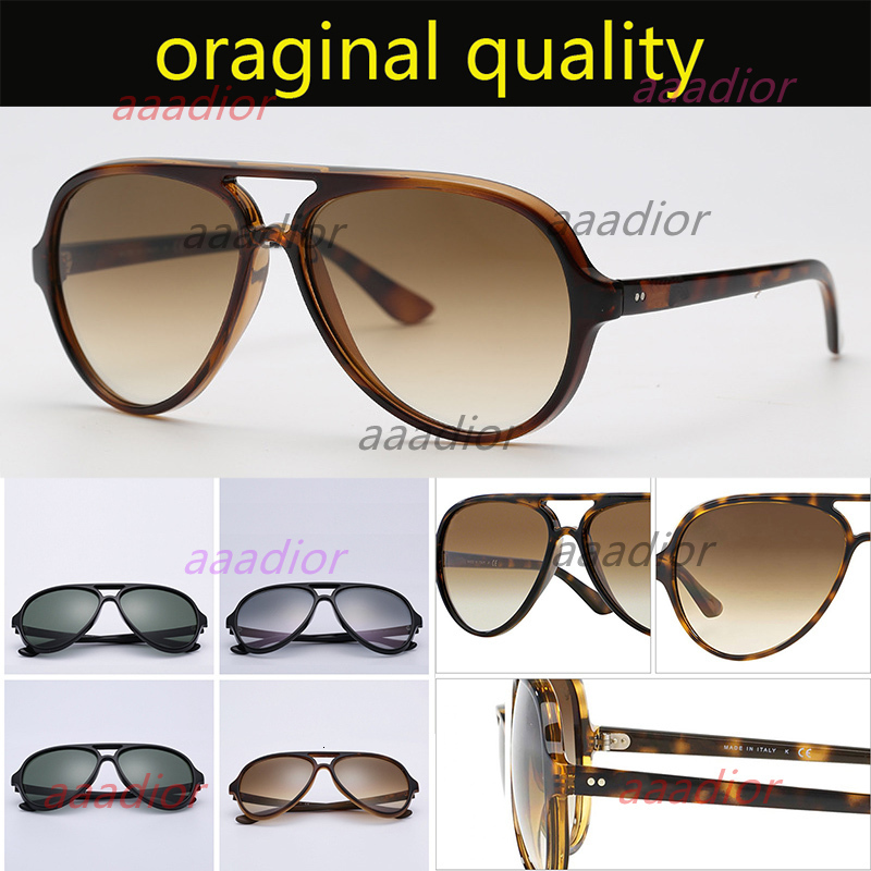 Top Quality Cats 5000 Brand Sunglasses Men Women Retro Sun Glasses Nylon Frame G15 Lenses Original Packages Cat Design SEF7 Rayities rb raybandlys 1ZMF