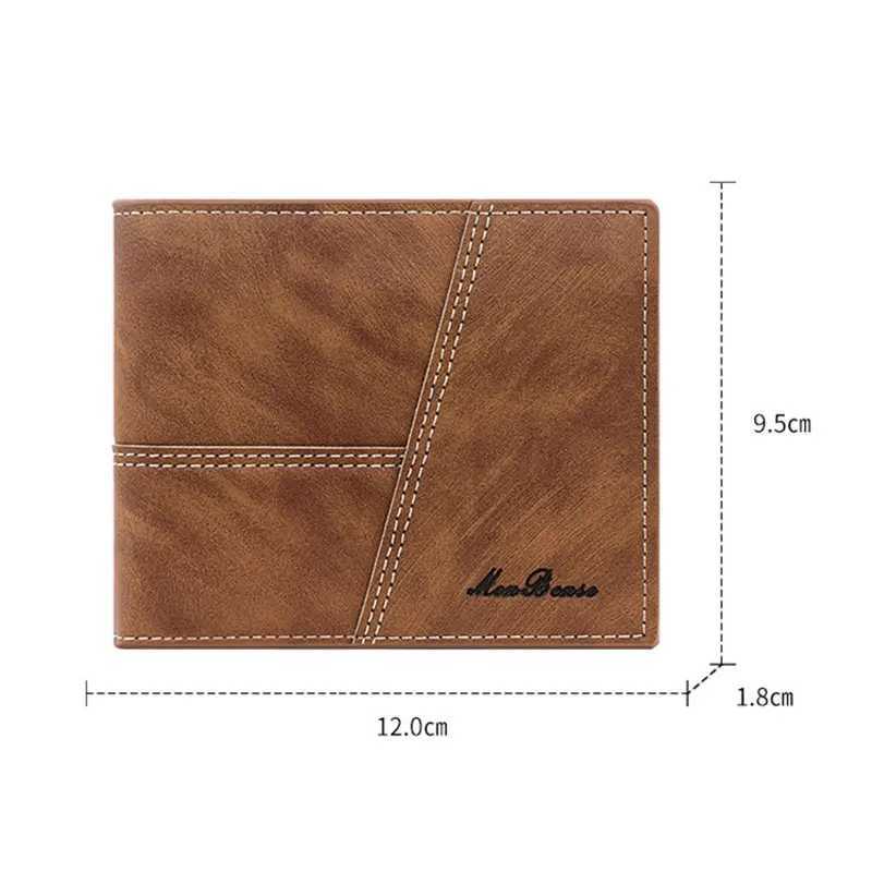 Free Name Engraving New Men Wallets High Quality Short Coin Pocket Retro Male Wallet Credit Card Holder Brand Mens PurseT251119