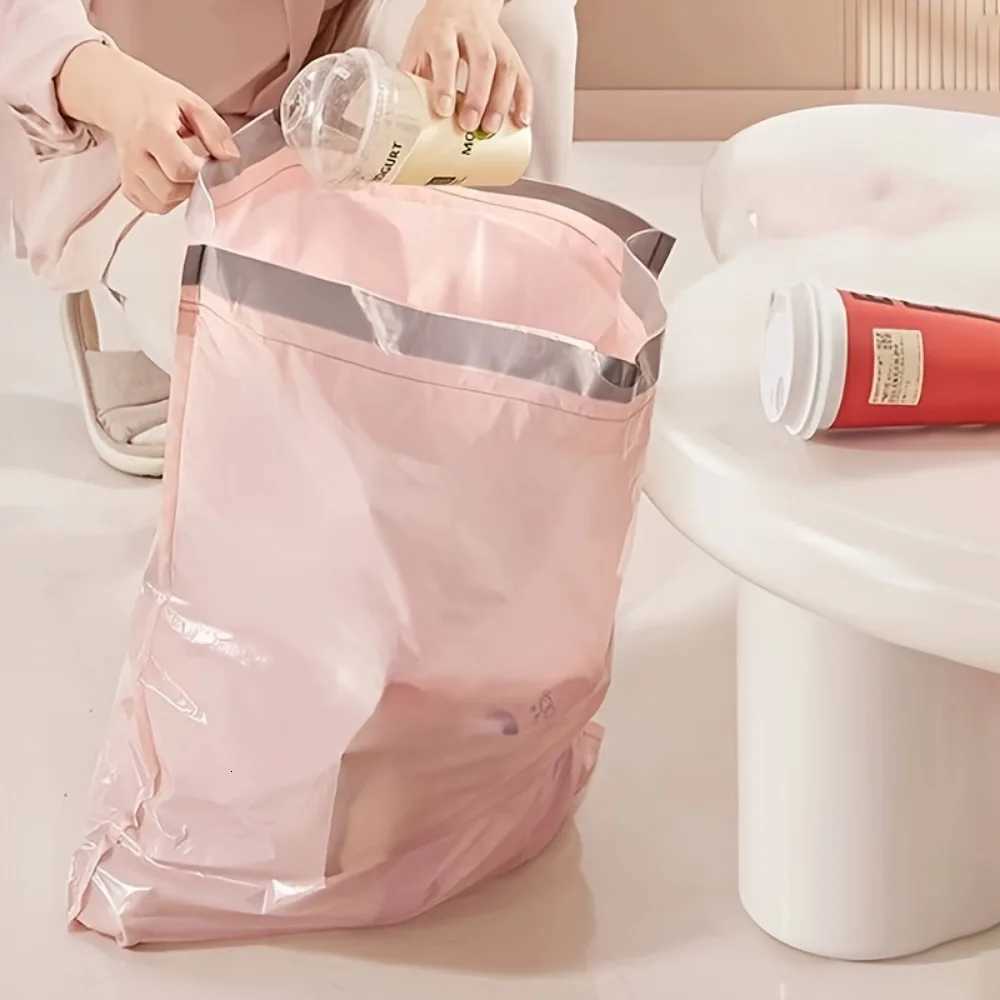1 Pack Extra Thick Durable Polyethylene Drawstring Trash Bags - Multipurpose Disposable Garbage Bags 100pcs C251119