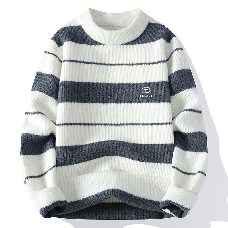 OLOEY designer sweater men Autumn Winter Men essential Sweater Vintage O Neck Mens Knitted Pullovers Loose Harajuku Mens Retro Knitting christmas Swea