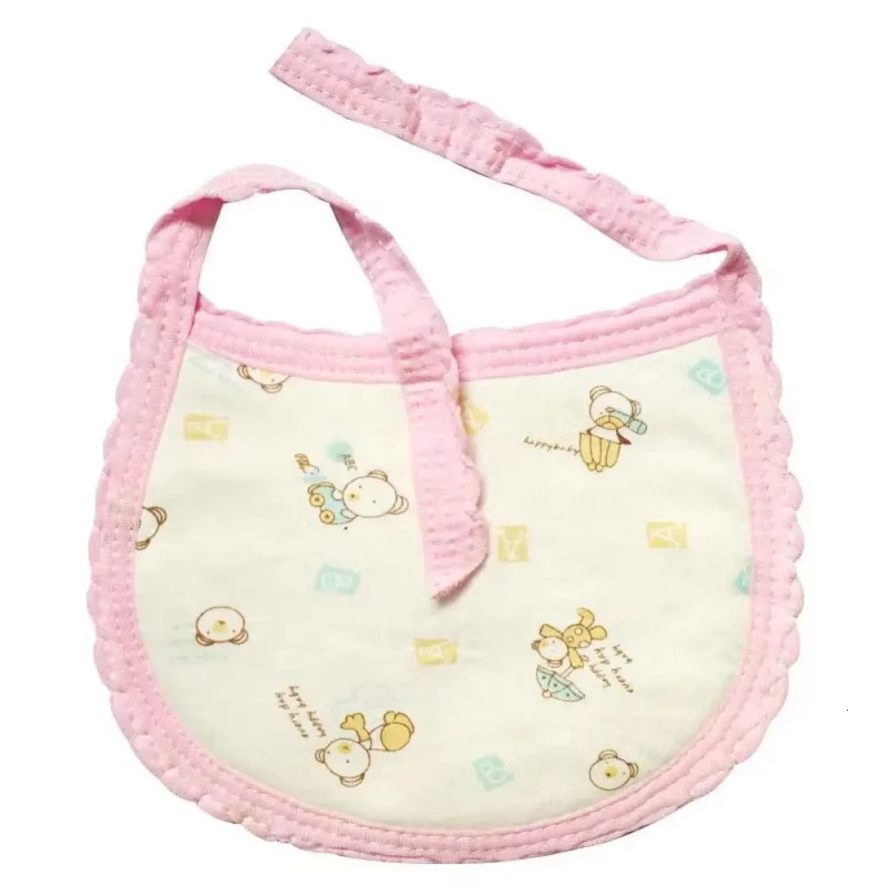 1 piece of pure cotton born bib baby uncle clothing feeding Saliva towel boy girl adjustable toddler scarf accessories 250414z