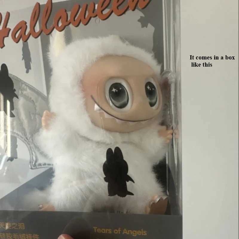 2025 New High Qu Monsters Labubu Angel Blind Box White Doll Vinyl Plush Doll Handmade Birthday Gift W250419
