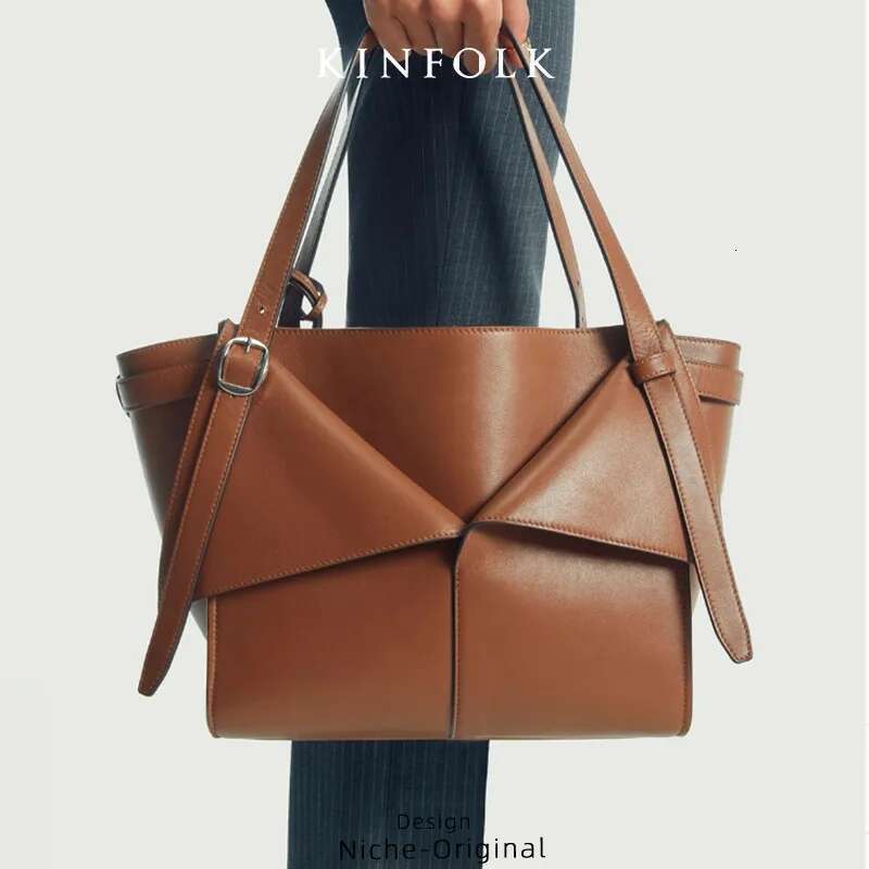 Brand Designer PU Leather Women's Shoulder Retro Crossbody Bag Large Capacity Bucket Handbag