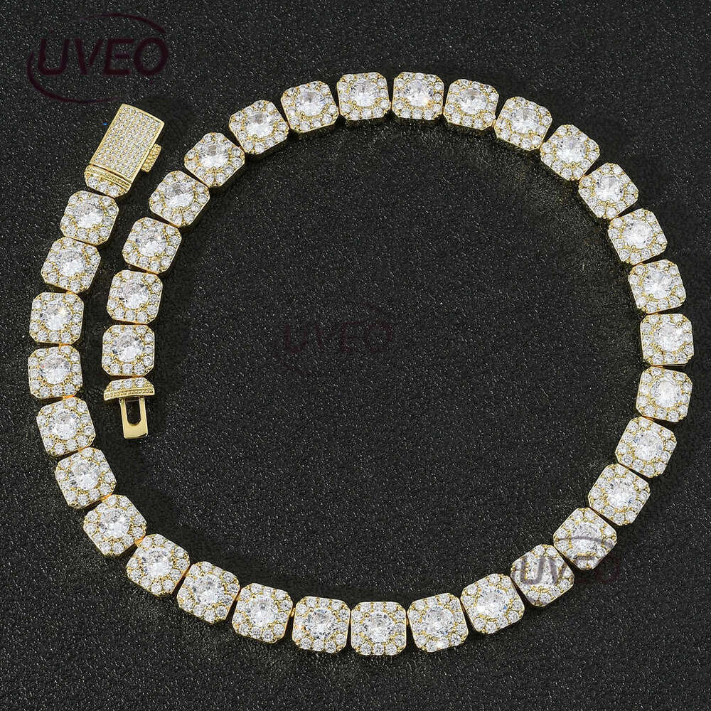 Luxury designer Ice out VVS Moissanite necklaces, men's and women's hip hop tennis chains Free delivery