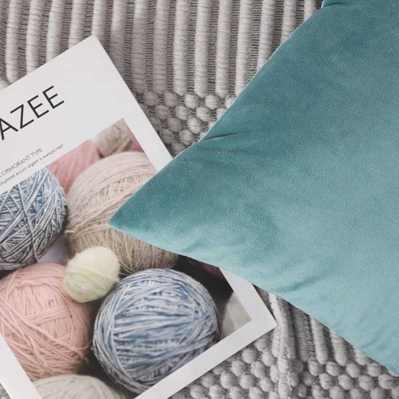 Gift Velvet Cushion Covers for Sofa Living Room Luxury Decorative Cover Ultra Soft case 45x45 30x50 50x50 CojinesM251119