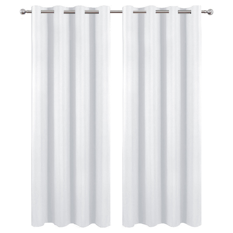 B368 curtains solid color curtains high precision finished curtain fabric blackout fabric wholesale