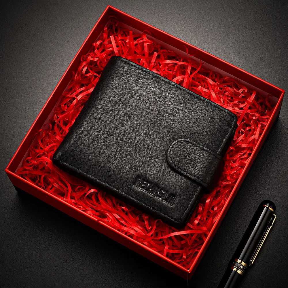 Genuine leather Mens Wallet Classic Style Short Multi-Card Wallet Coin Pocket Wallet High-End Minimalist wallet for MenT251119