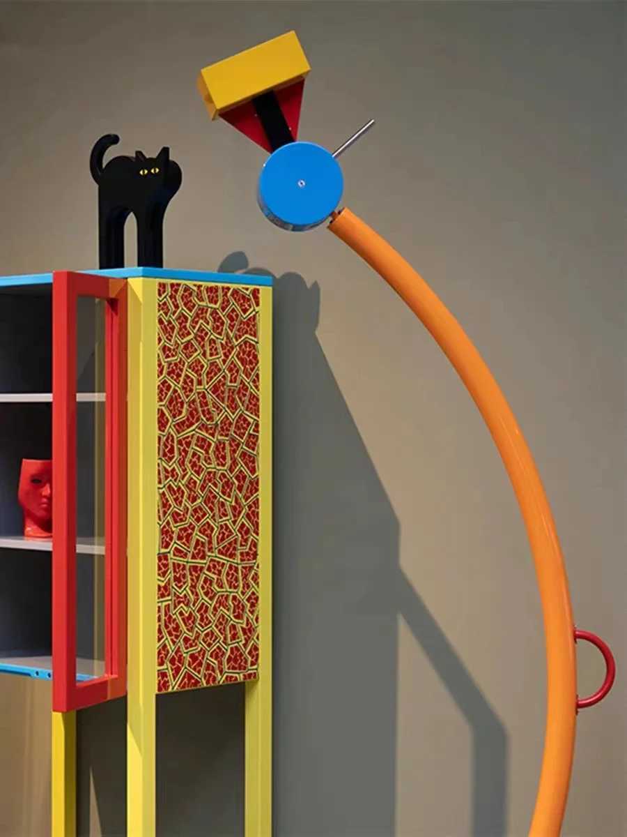 Novel Artistic Design LED Floor Lamp Color Building Blocks Living Room Childrens Room Station Light Angle Adjustable M251119