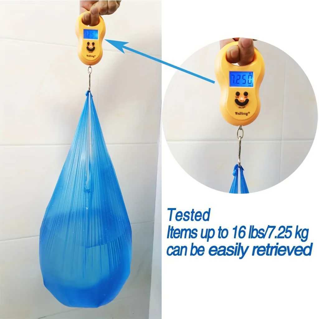 30pcs Thickened Auto-Lock Drawstring Trash BagsCompact Roll Design for Kitchen BathroomOffice Bedroom Living Room C251119