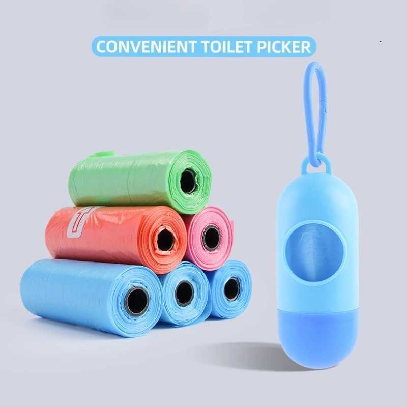 Pet Cleaning Supplies Litter Box Scoop Dog Waste Bag Dispenser Portable Poop Picker C251119