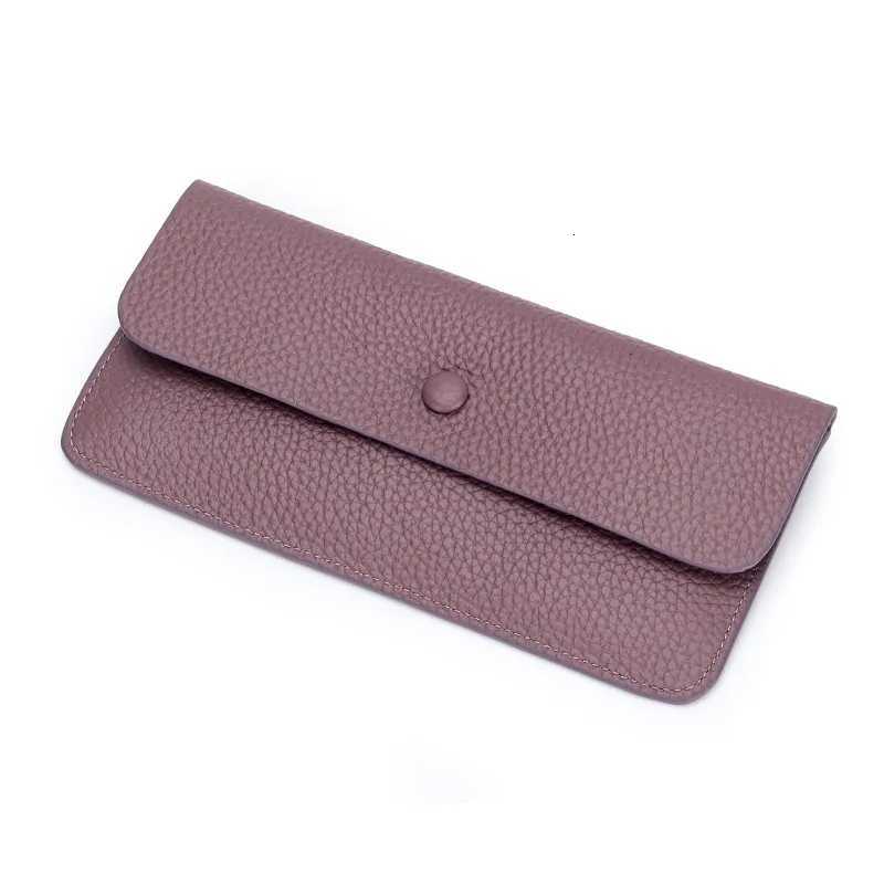Ultra Thin long Wallet for Women genuine leather phone bag Credit Card holder Zipper coin purse minimalist money Clutch walletW251119