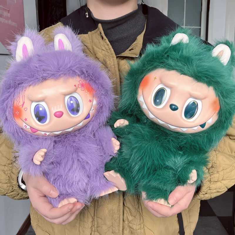 2025 New 38cm The Monster Labubu Series Winter Big Angel Creative Doll Figure Pendant Model Toy Replica Toys Birthday Gifts Z250520