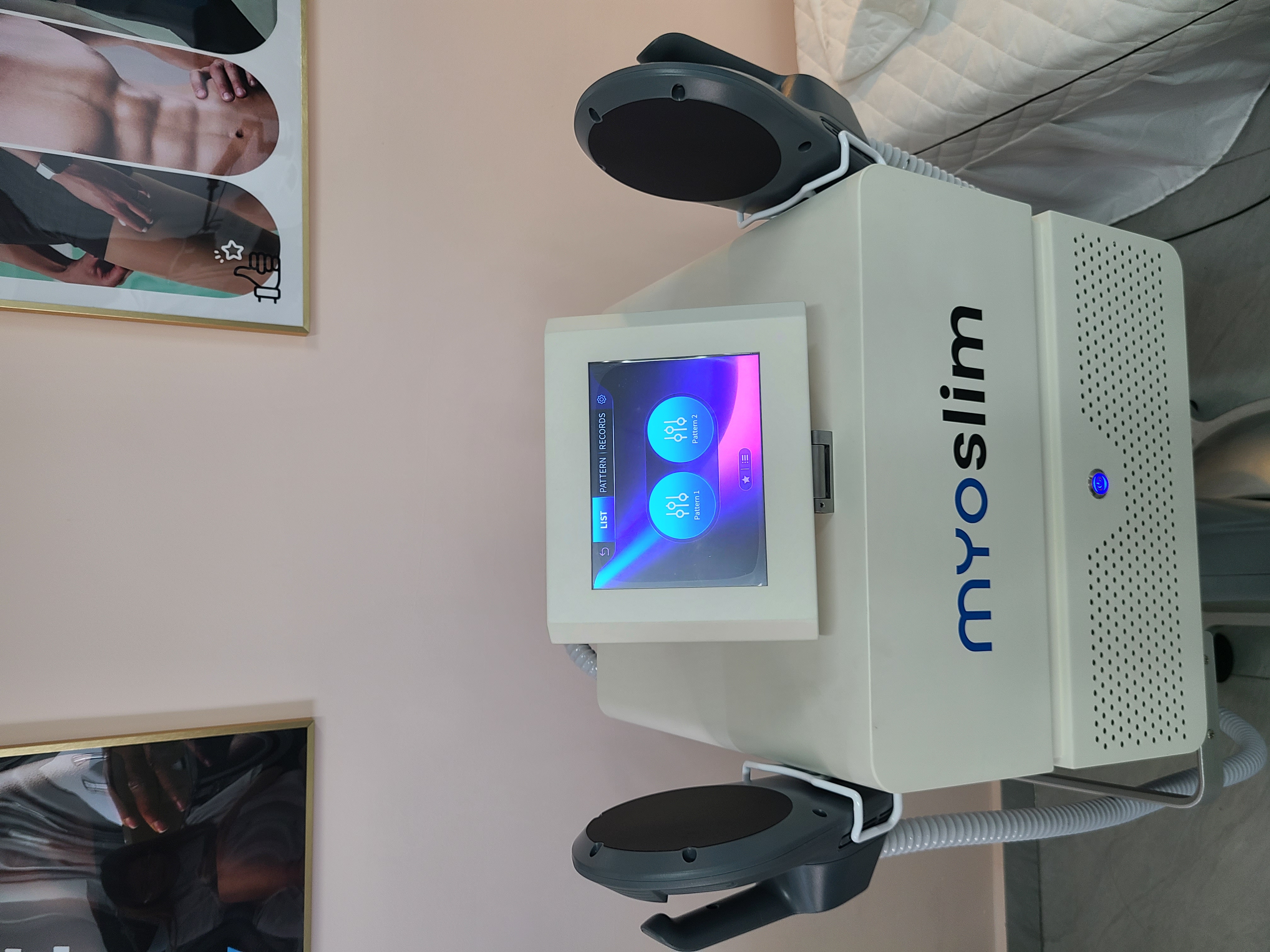 EMS Body Muscle Stimulator Machine Non-Invasive Body Sculpting Fat Burning RF MYOSLIM HI-emt Muscle Building Tone Buttocks Improve Shape