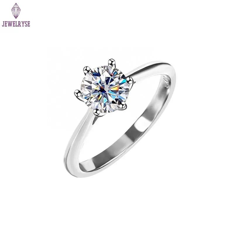 luxury rings designer for women 925 sterling silver inlaid VVS1 pass diamond tester moissanite ring for womens engagement wedding ring luxe jewelry wo
