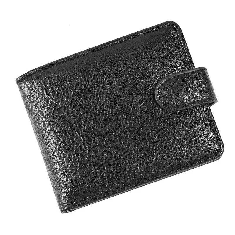 Vintage Wallet For Men Leather Short Hasp Man Wallets Casual Durable Coin Pouch Male Slim Photo ID Card Holders Purse Money ClipT251119