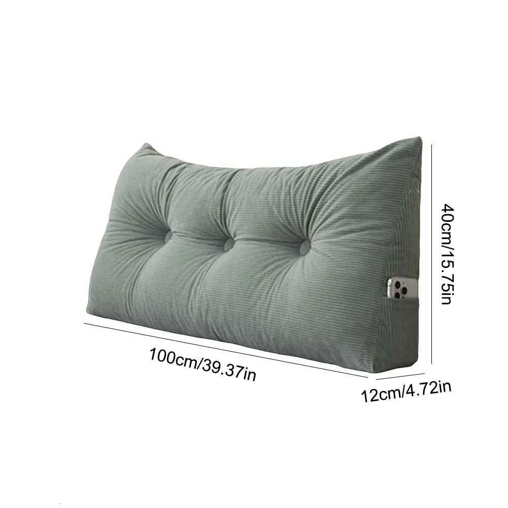 Double Bed Headrest Cushion Wedge Headboard Triangular Bed Cushion Headboard Long Backrest Reading Bolster M251119