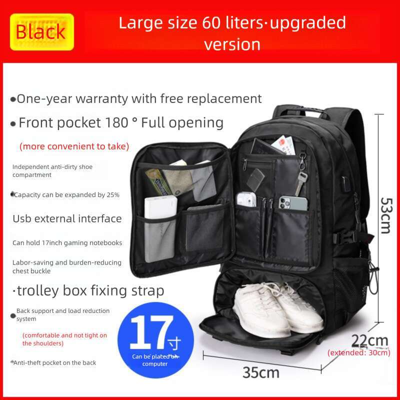 Luxury Bag Designer Niche Replacement Luggage 20-Inch Large Capacity Men's Lightweight Extra Large School Travel Hobo Multifunctional Computer Ba
