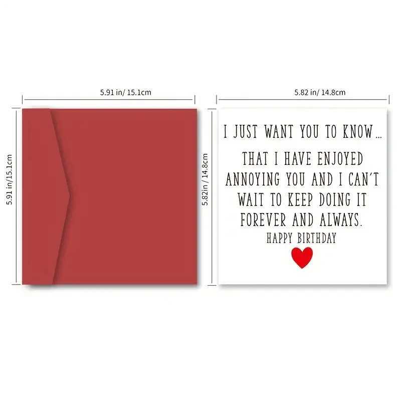 1 pc Show Your Love with the Perfect CardRomantic Birthday Anniversary Cards - for Your Husband Wife Boyfriend or Girl G251119