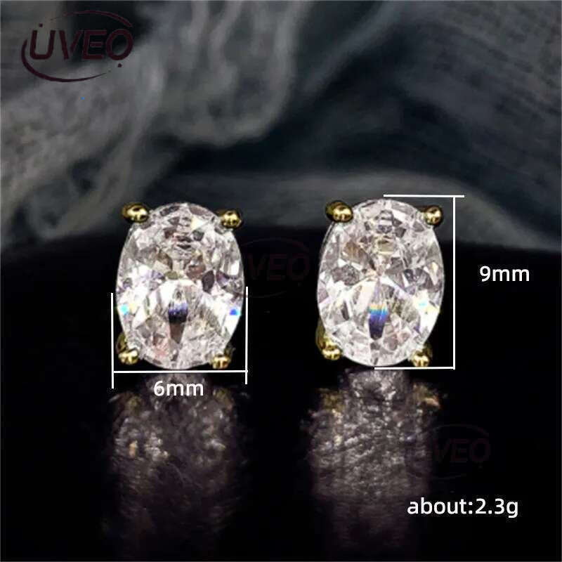 Egg Cubic Zircon Sutd Earrings Charm Sier Gold Designer Crystal Dia Love Heart Water Drop Earring Dangle for Woman Fashion Jewelry