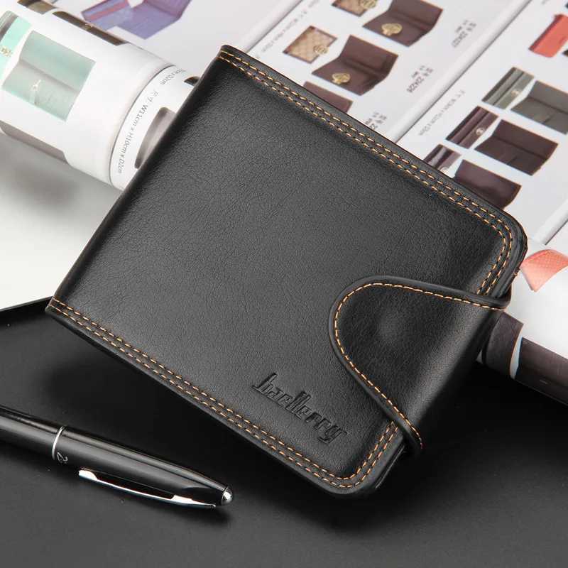 Business and leisure mens wallet horizontal zipper buckle walletT251119