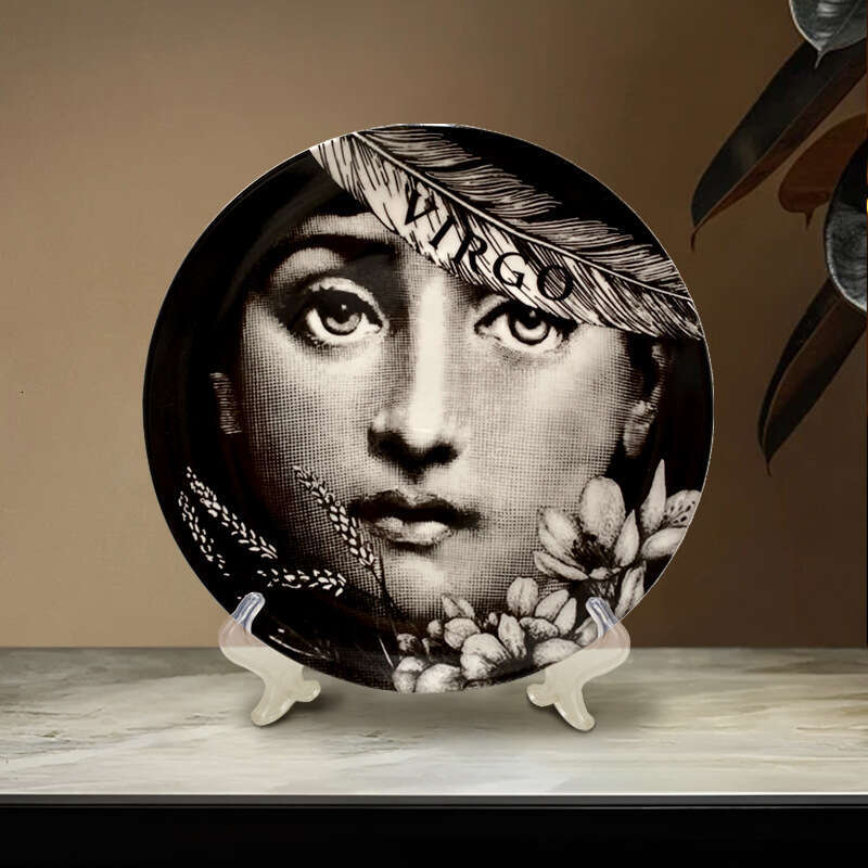10inch Decorative Hanging Wall Decoration Dining Living Room Ornament Italian Famous Actress Ceramic Art Modern Creative Plate