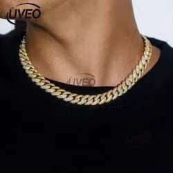 necklace moissanite chain Custom Pass Dia Tester Hip Hop Jewelry Sterg Sier 6mm 8mm Iced Out VVS Cuban k Moissanite Chain For Men