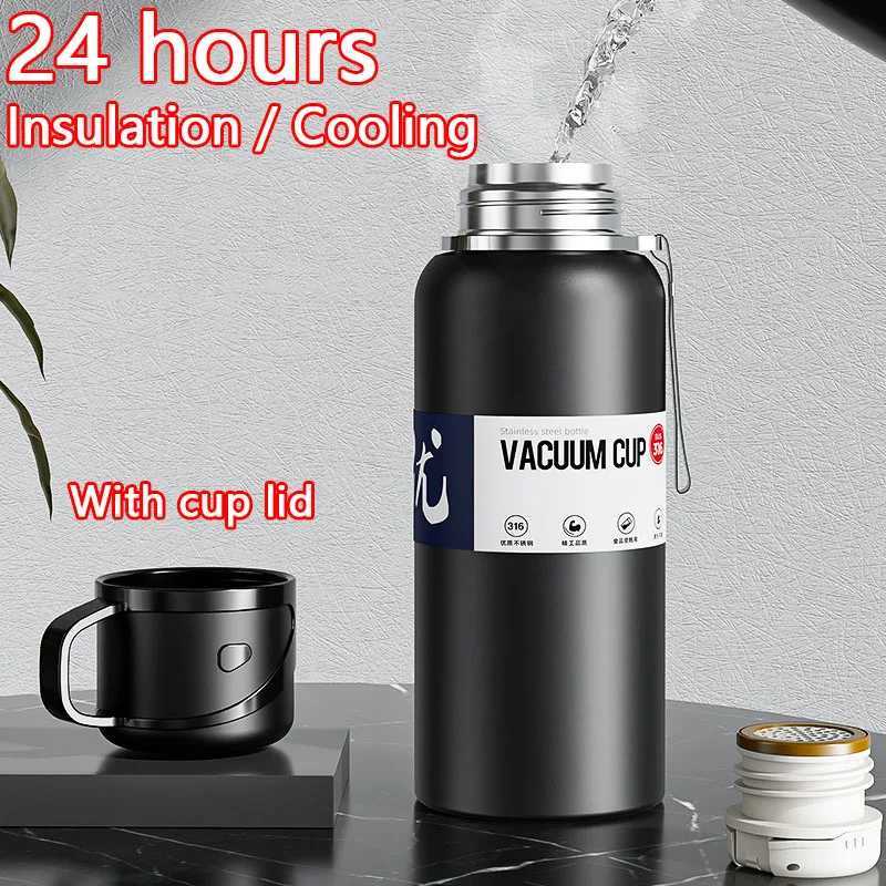 2L Thermal Large Capacity With Straw Stainless Steel Cold and Hot Water Bottle Sport Thermos Cup L251118 W260226