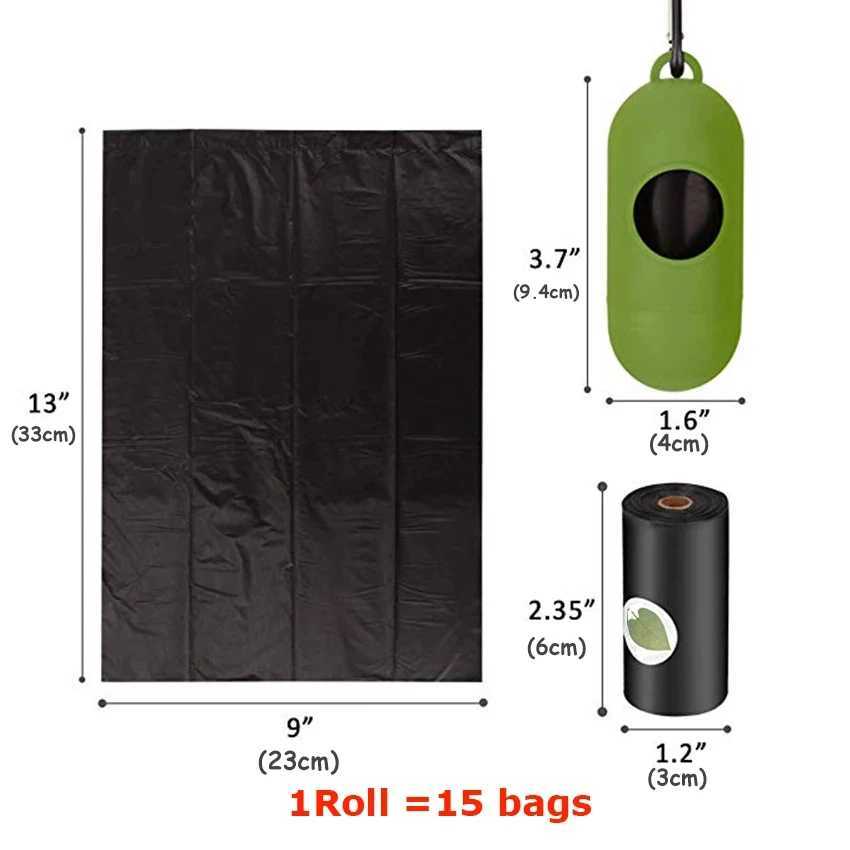 Biodegradable Dog Poop Bag Eco-Friendly Pet Waste Bags with Dispenser Outdoor Clean Pet Poop Bags Dog walking Supplies C251119