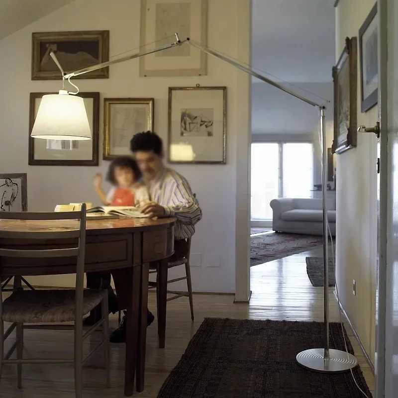 Internet Celebrity Italian Rocker Floor Lamp Living Room Sofa Study Simple Reading Lamp Adjustable Fishing Lamp Tranquil LED M251119