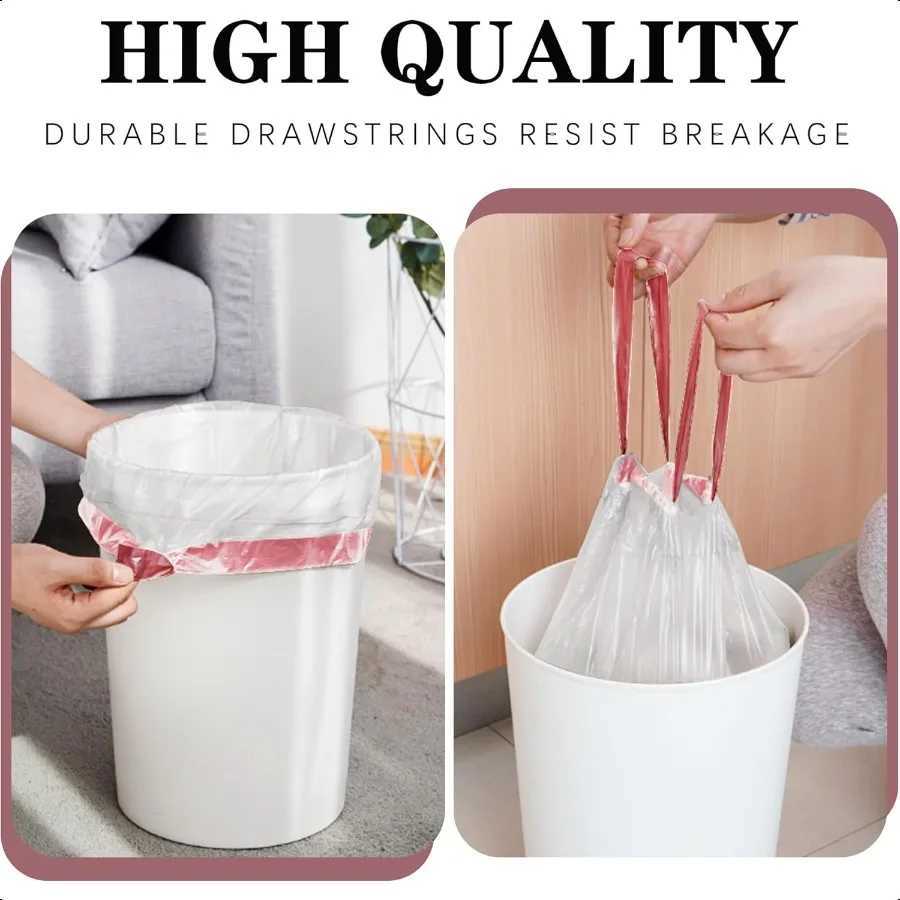 8 Gallon Plastic Trash Bags 120 Count Black Drawstring Thick Garbage Bags for Office Kitchen Home 2206 x 2561 White 8 C251119