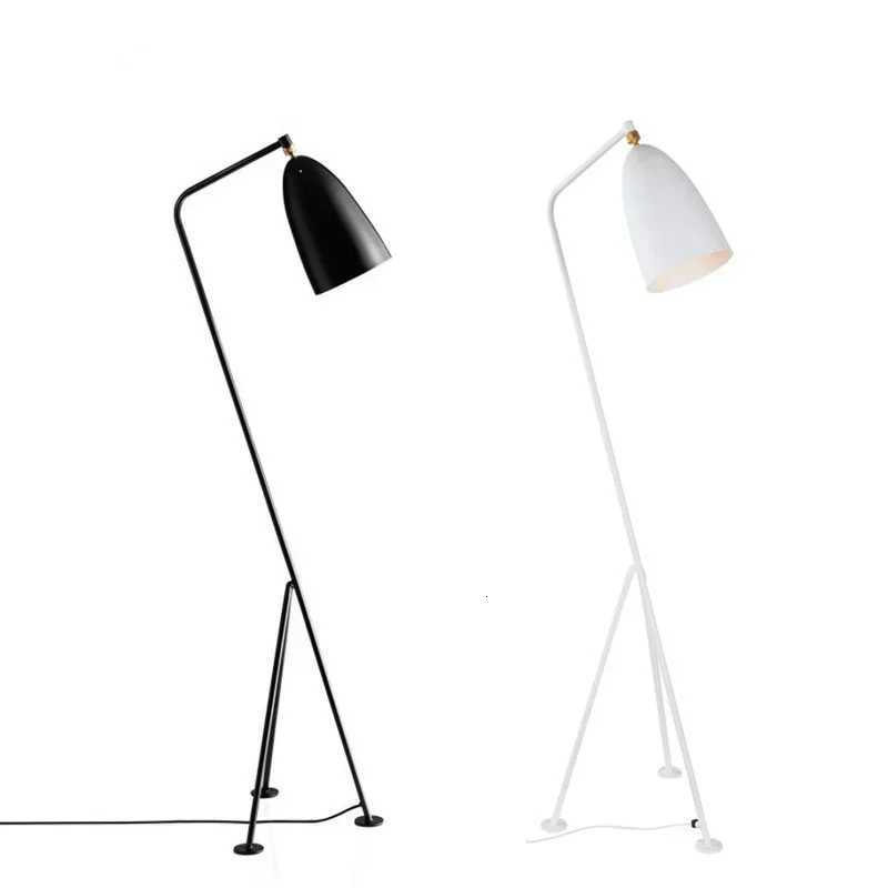 Denmark Designer Grasshopper Black White Floor Lamps for Living Room Studio Tripod Lambader Standing Lamp Stand Light M251119