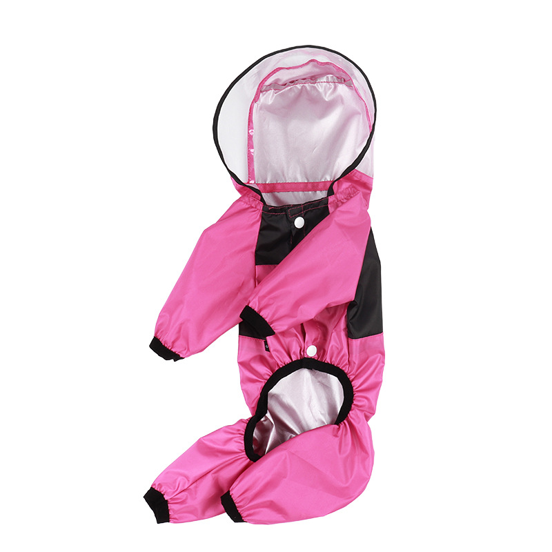 Dog Rain Coat Pet Clothes Waterproof Canine Raincoat With Clear PU Material Perfect For Every Season