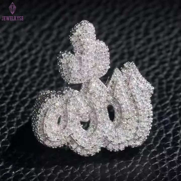 Hot Sale Multiple Choice Custom Iced Out Hip Hop Men Ring VVS Moissanite 925 Sterling Silver Rings Diamond Jewelry Ring for Men