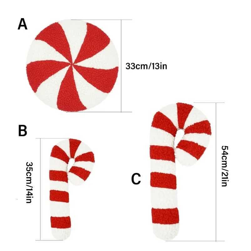 Living Room Sofa Cushion New Candy Plush Creative Christmas Decoration Candy Car Waist M251119