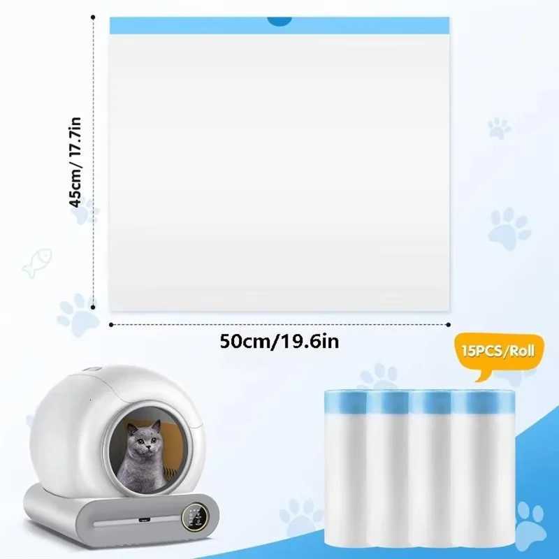 AT19-For Meowant/Catlink/Tonepie Toilette For Automatic Litter Box Extra-Thick Cat Litter Box Liners C251119