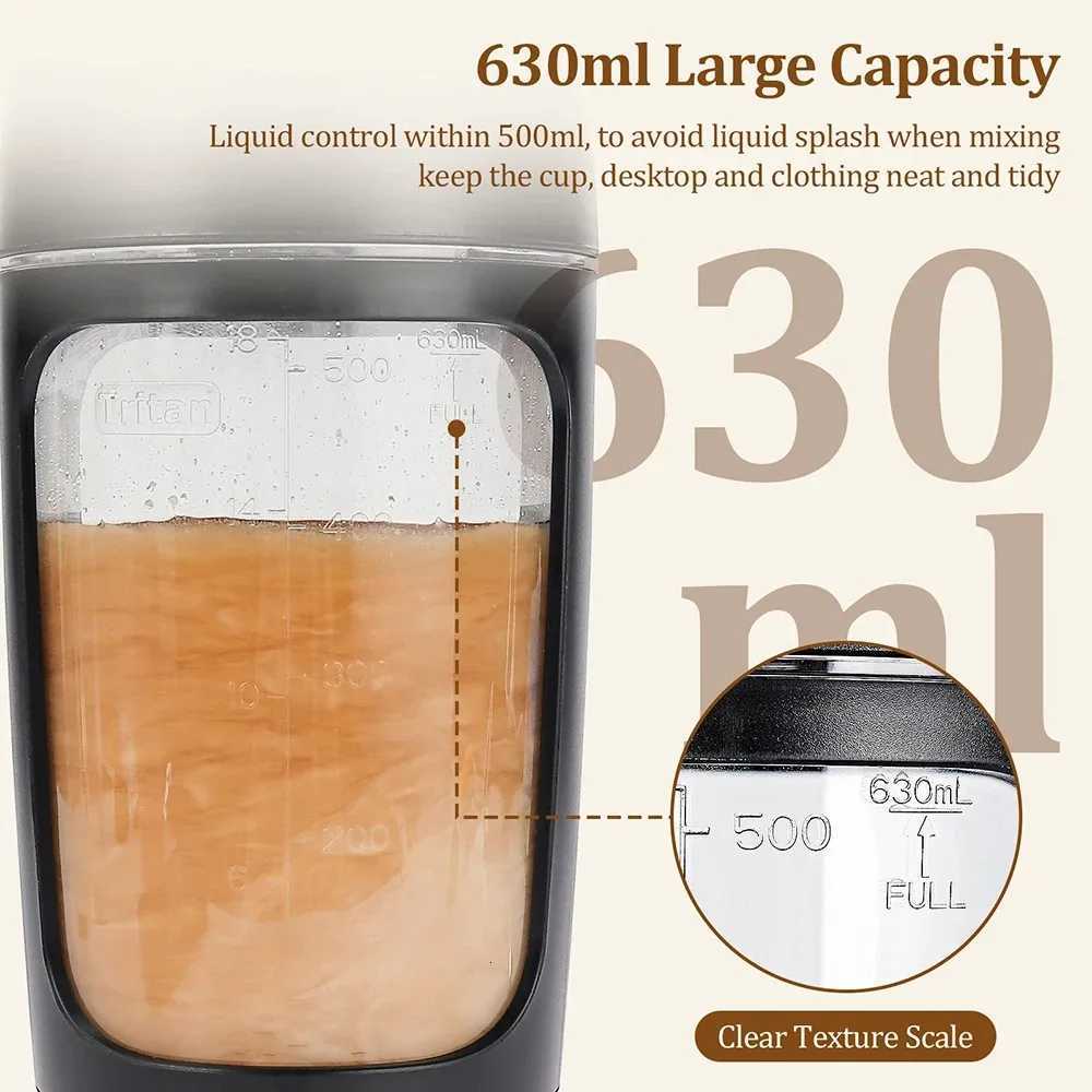 650ml Electric Shaker Bottle Portable Whey Protein Shaker Automatic Stirring Blender Multipurpose Juice Mixer Cups Fitness WorkT251119