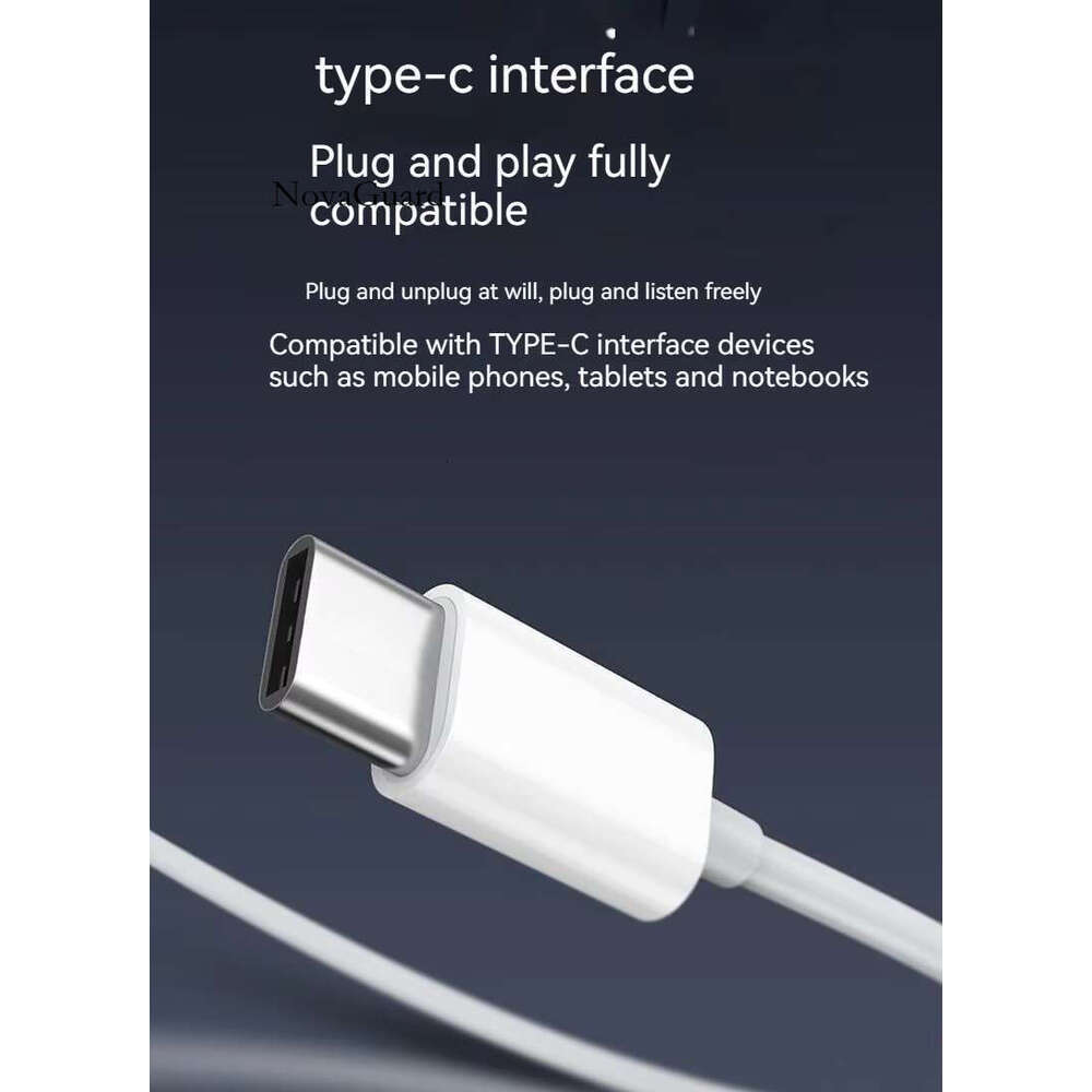 Original USB-C In-Ear Earphones Universal 16 15 Type-C for Phone Headphones Wired