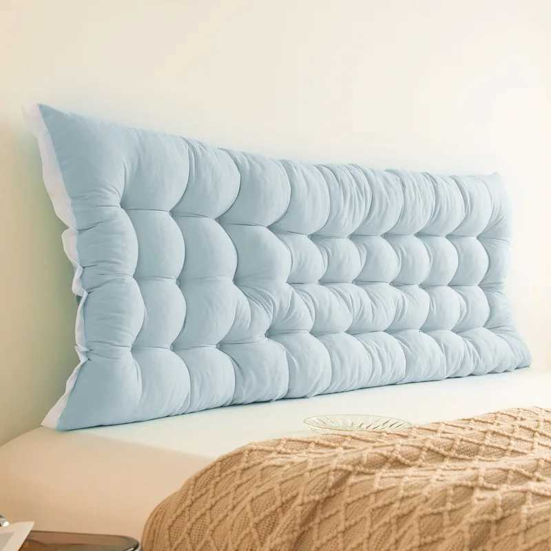 Solid Color Plush Cushion Soft Lace Headboard Neck Stuffed Body Bedside Back Bed Cushion Large Backrest Support BolsterM251119
