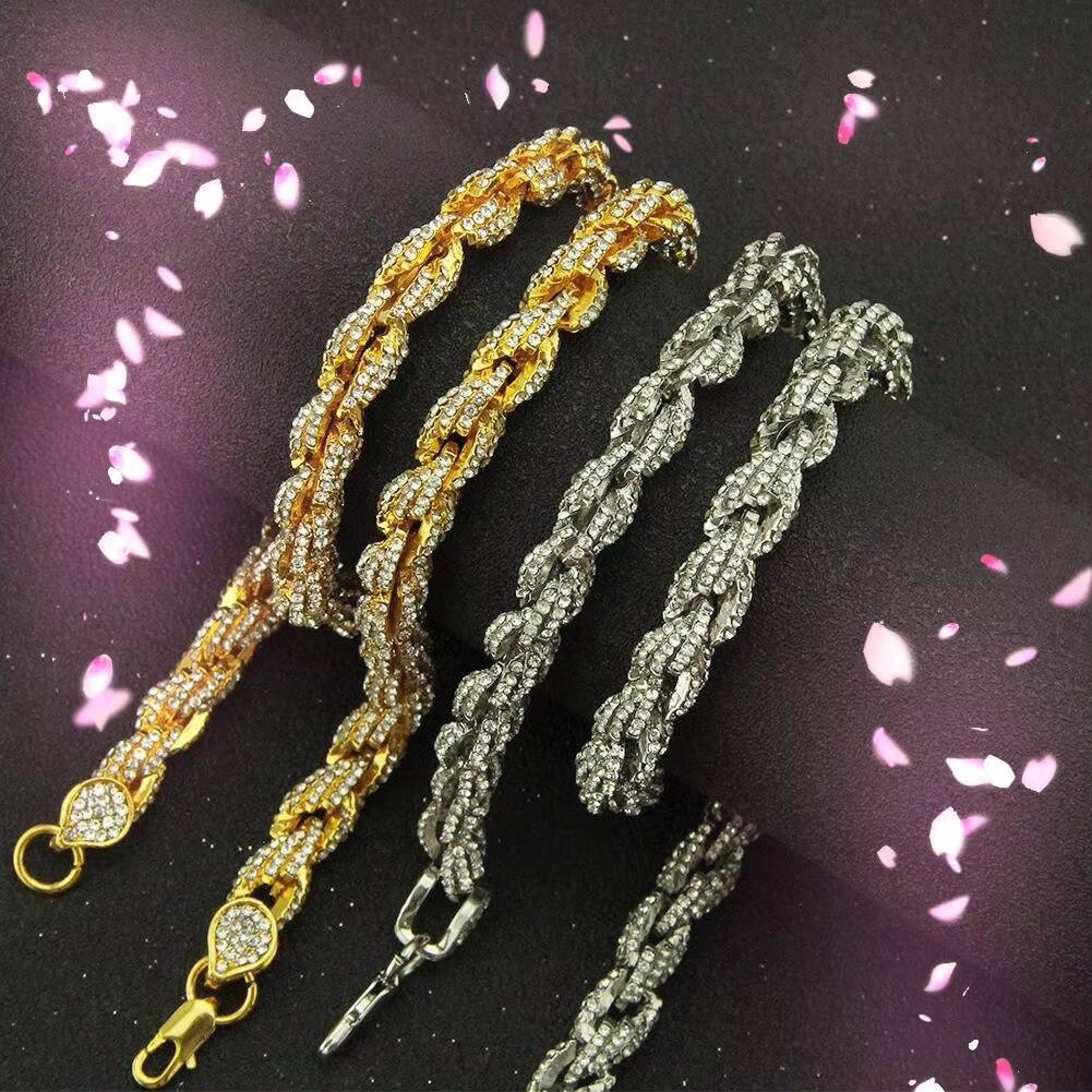 Ice Necklace Men Cuban Chain Iced Out Jewelry Custom Necklace