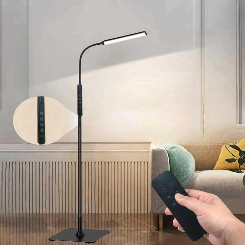 Touch control remote for floor lamp - Adjustable brightness from 10 levels flexible swivel standing lamp for various room M251119