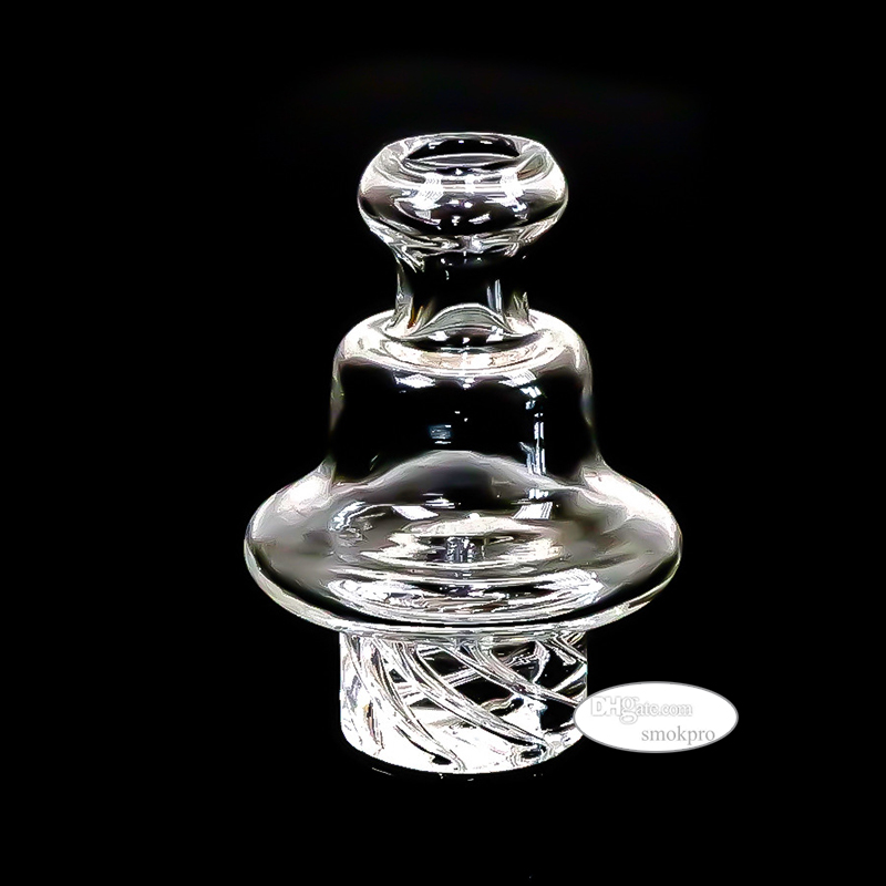 Clear Glass Spinner Carb Cap for 25mm Bucket Banger UFO Style Spinning Lid