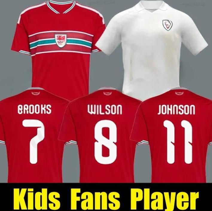 New 2026 2027 world cup wales soccer jersey 26 27 BROOKS WILSON JOHNSON Neco Williams HOME football shirts men kit quality Red uniform