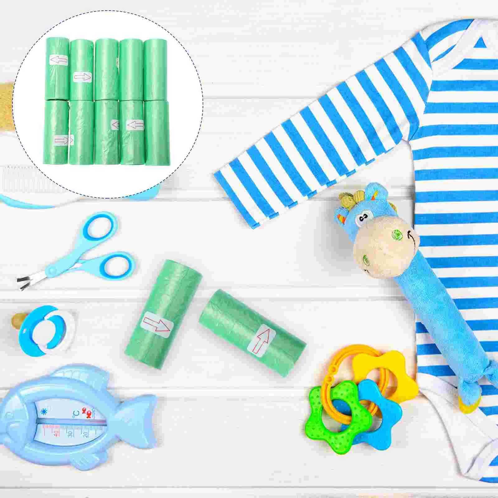 10Pcs Disposable Diaper Trash Bag Nursery Garbage Bags Rubbish Storage Bags Household Waste Liners Baby Travel C251119