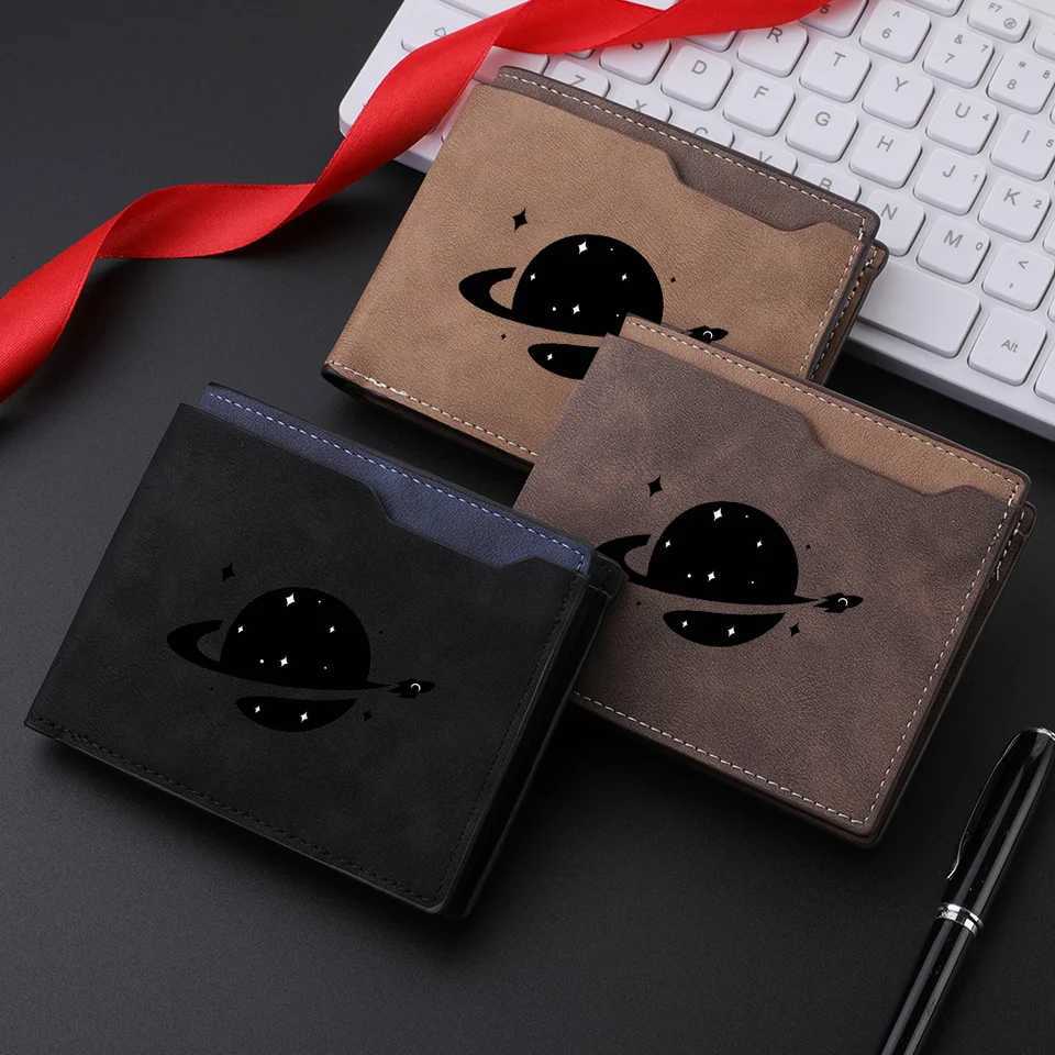 Mens Short PU Leather Wallet Thin Foldable High Quality Multi-Slot for ID Cards And Credit Cards HolderT251119