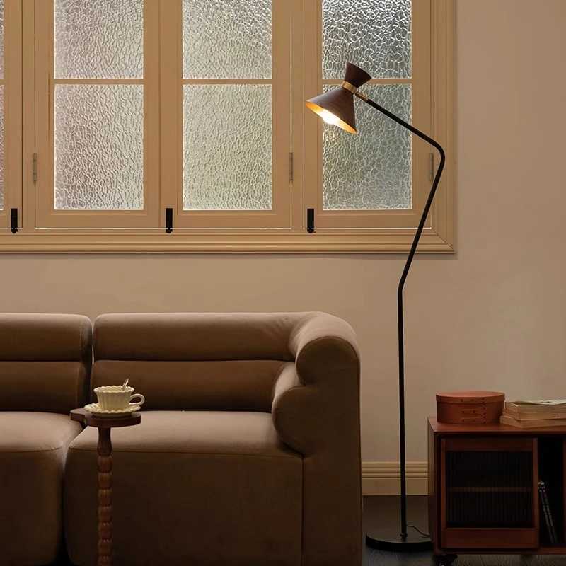 Nordic Minimalist LED Floor Lamp Living Room Bedroom Study Metal Atmosphere Lighting Decoration Modern Floor Lighting Fixture M251119