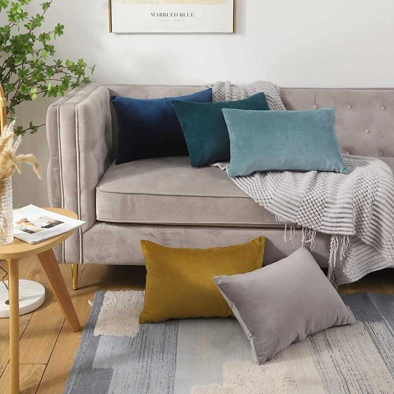 Gift Velvet Cushion Covers for Sofa Living Room Luxury Decorative Cover Ultra Soft case 45x45 30x50 50x50 CojinesM251119